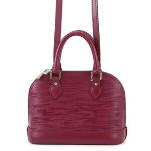 LOUIS VUITTON Nano Alma Size Nano Epi Leather Fuchsia M50631